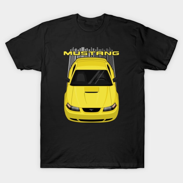 Mustang GT 1999 to 2004 SN95 New Edge - Yellow T-Shirt by V8social